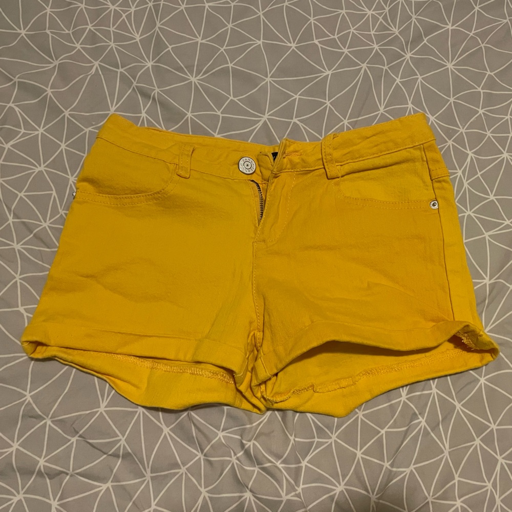 Yellow shorts, size S